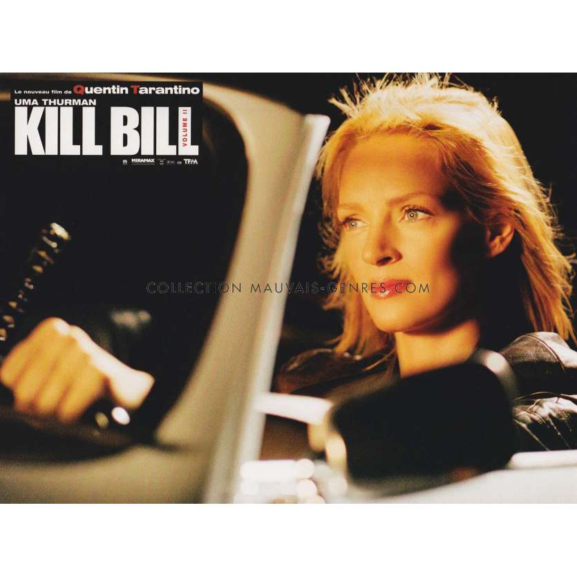KILL BILL VOL. 2 French Lobby Card N08 - 9x12 in. - 2004 - Quentin Tarantino, Uma Thurman
