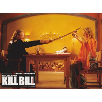 KILL BILL VOL. 2 French Lobby Card N09 - 9x12 in. - 2004 - Quentin Tarantino, Uma Thurman