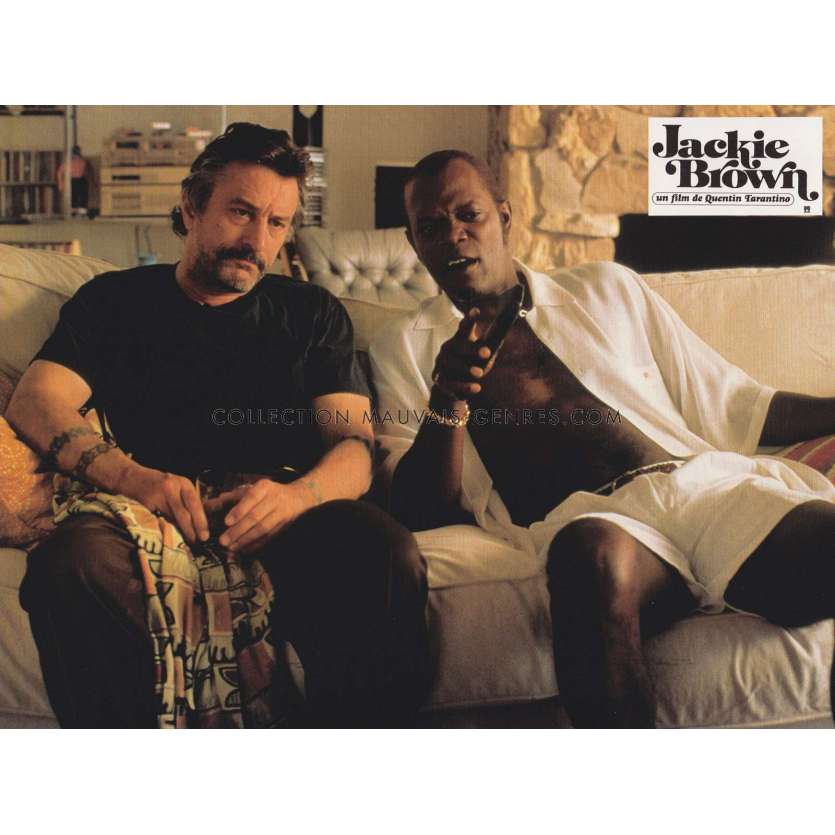 JACKIE BROWN French Lobby Card N10 - 9x12 in. - 1997 - Quentin Tarantino, Pam Grier