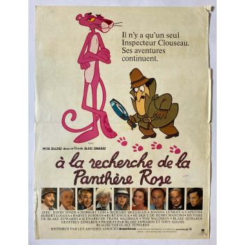 A LA RECHERCHE DE LA PANTHERE ROSE Affiche de film- 40x54 cm. - 1982 - Blake Edwards, Peter Sellers