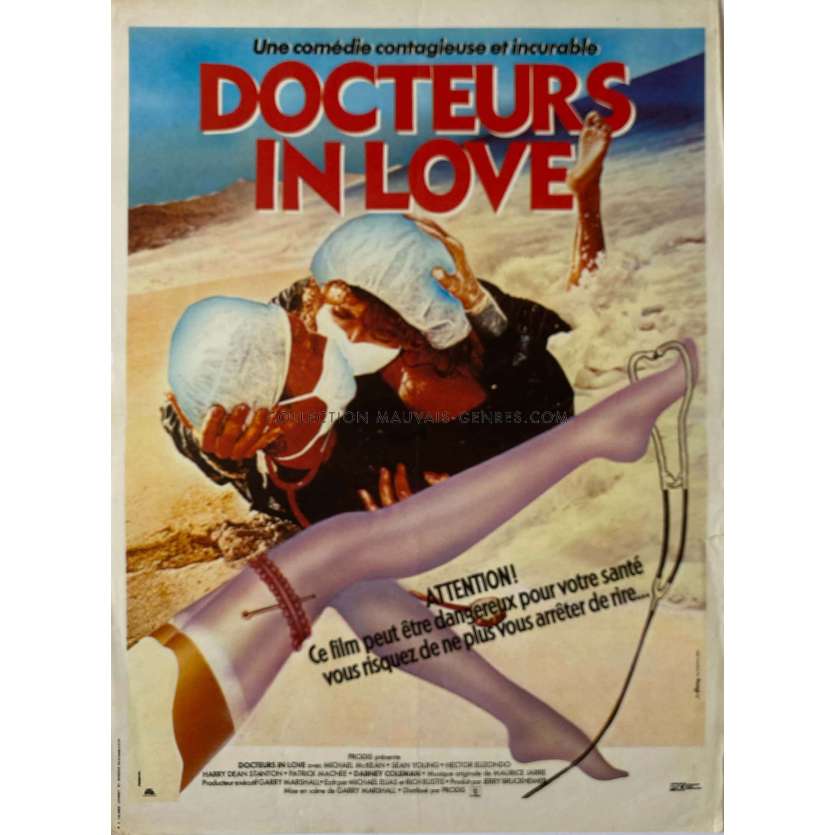 THE YOUNG DOCTORS IN LOVE French Movie Poster- 15x21 in. - 1982 - Garry Marshall, Sean Young