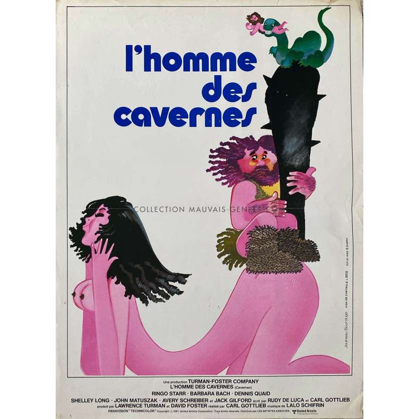 L'HOMME DES CAVERNES Affiche de film- 40x54 cm. - 1981 - Carl Gottlieb, Ringo Starr