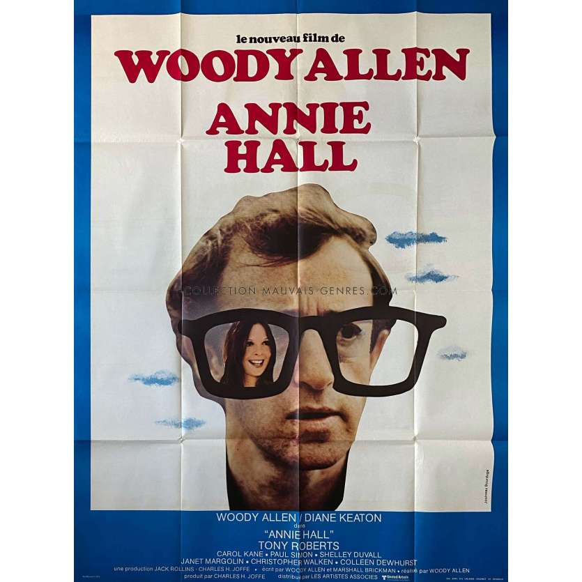 ANNIE HALL French Movie Poster- 47x63 in. - 1977 - Woody Allen, Diane Keaton