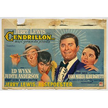 CINDERFELLA Belgian Movie Poster- 14x21 in. - 1960 - Frank Tashlin, Jerry Lewis