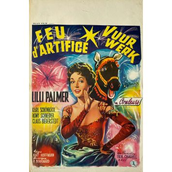 FEU D'ARTIFICE Affiche de film- 35x55 cm. - 1954 - Kurt Hoffmann, Lilli Palmer