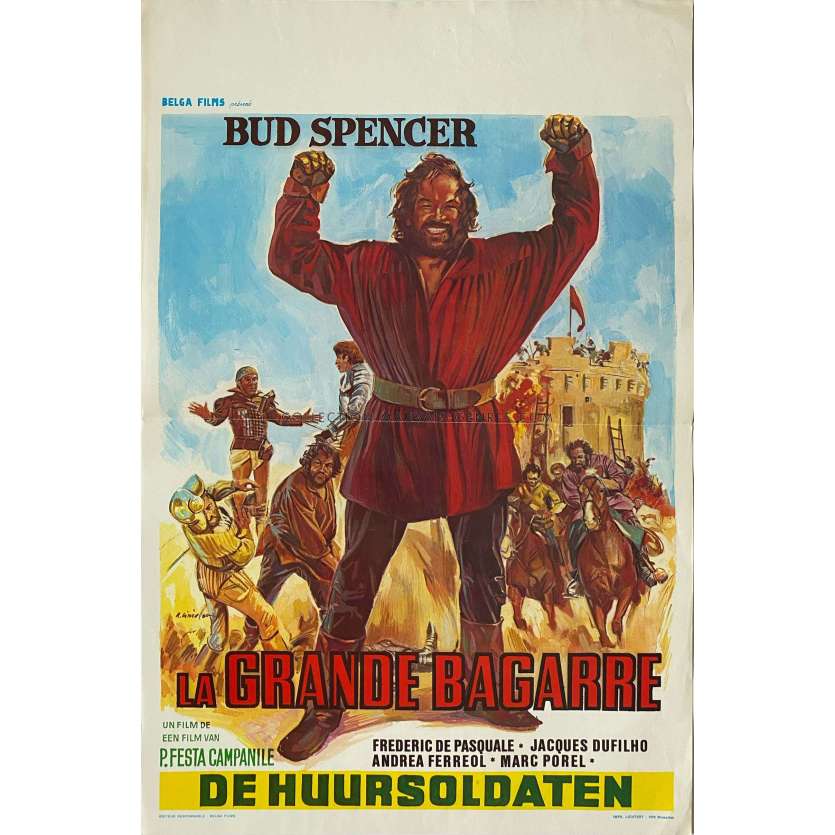 LA GRANDE BAGARRE Affiche de film- 35x55 cm. - 1976 - Pasquale Festa Campanile, Bud Spencer