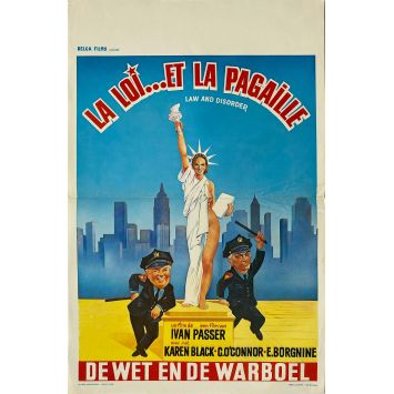 LA LOI ET LA PAGAILLE Affiche de film- 35x55 cm. - 1974 - Ivan Passer, Carroll O'Connor