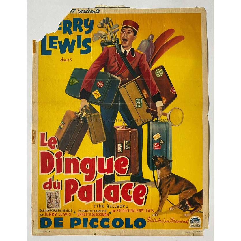 THE BELLBOY Belgian Movie Poster- 14x21 in. - 1960 - Jerry Lewis, Jerry Lewis