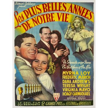 THE BEST YEARS OF OUR LIVES Belgian Movie Poster- 14x21 in. - 1946 - William Wyler, Dana Andrews
