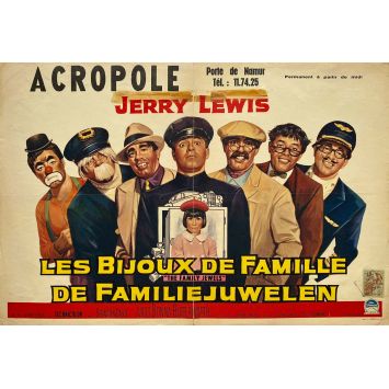 THE FAMILY JEWELS Belgian Movie Poster- 14x21 in. - 1965 - Jerry Lewis, Jerry Lewis