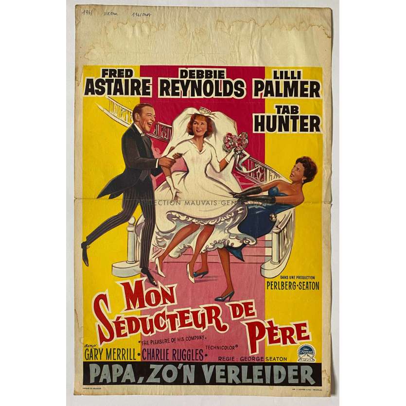 MON SEDUCTEUR DE PÈRE Affiche de film- 35x55 cm. - 1961 - George Seaton, Fred Astaire