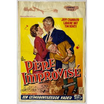 PERE IMPROVISE Affiche de film- 35x55 cm. - 1956 - Jerry Hopper, Jeff Chandler