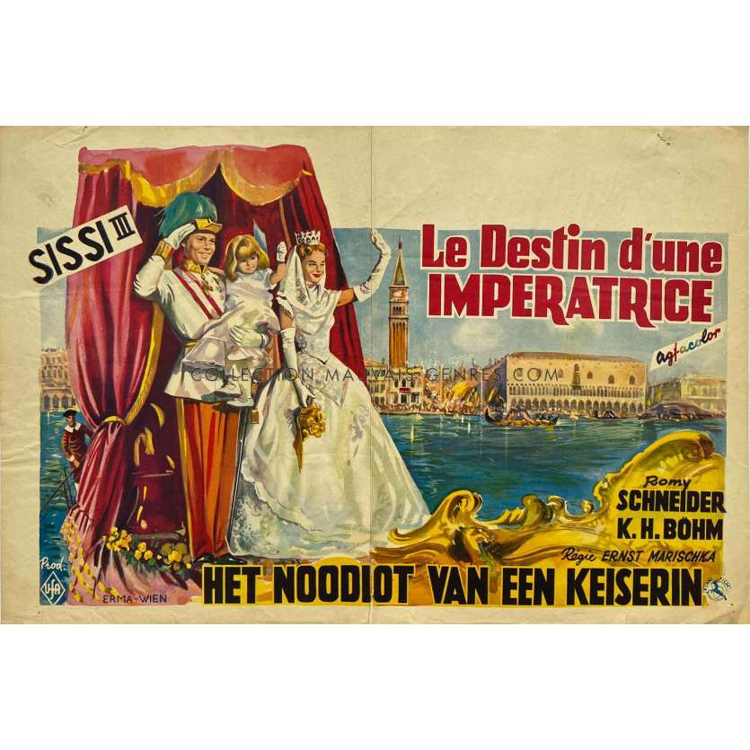 SISSI IMPERATRICE Affiche de film- 35x55 cm. - 1956 - Ernst Marischka, Romy Schneider