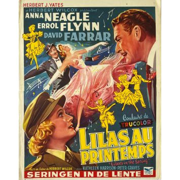 VOYAGE EN BIRMANIE Affiche de film- 35x55 cm. - 1954 - Herbert Wilcox, Errol Flynn
