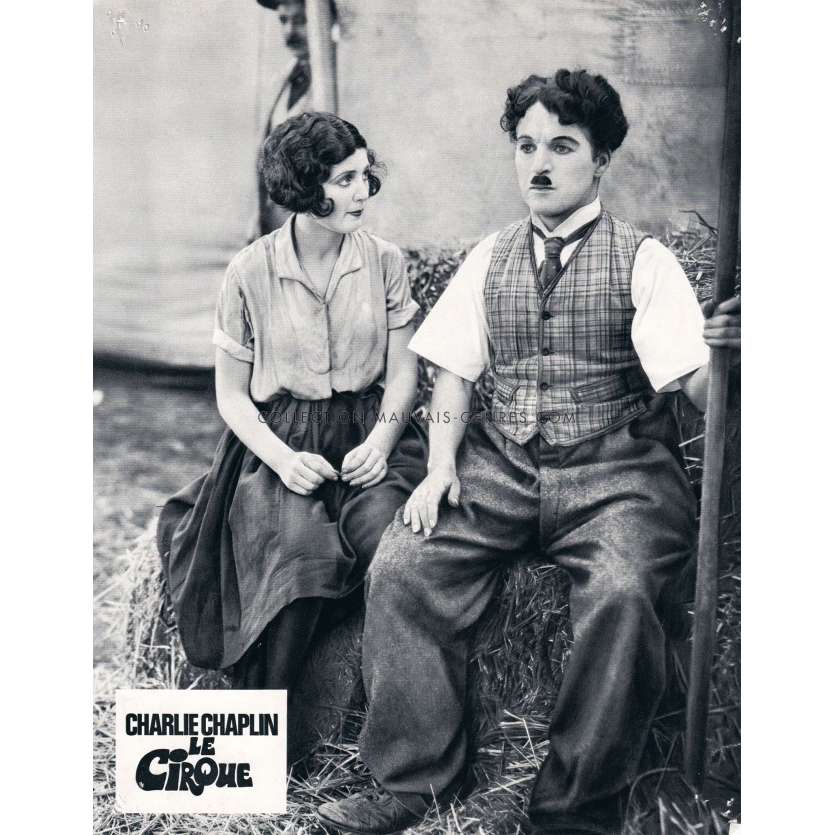 THE CIRCUS French Lobby Card N03 - 9x12 in. - 1928/R1960 - Charles Chaplin, Merna Kennedy