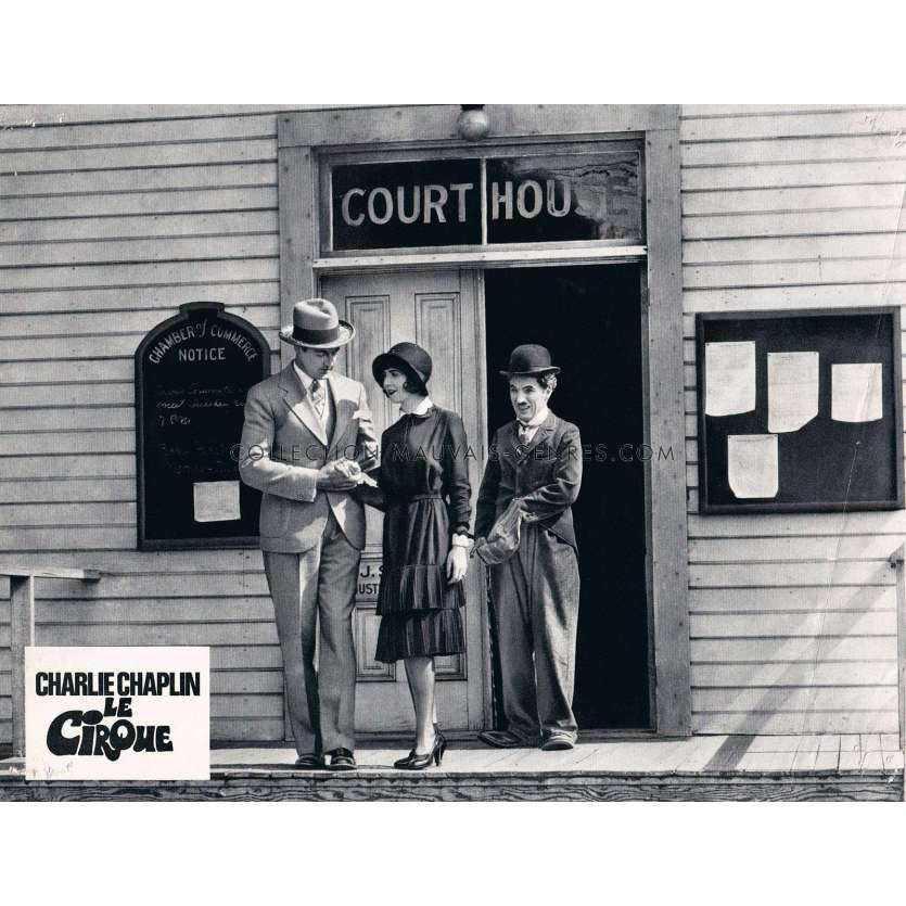 THE CIRCUS French Lobby Card N04 - 9x12 in. - 1928/R1960 - Charles Chaplin, Merna Kennedy