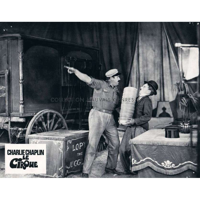 THE CIRCUS French Lobby Card N10 - 9x12 in. - 1928/R1960 - Charles Chaplin, Merna Kennedy