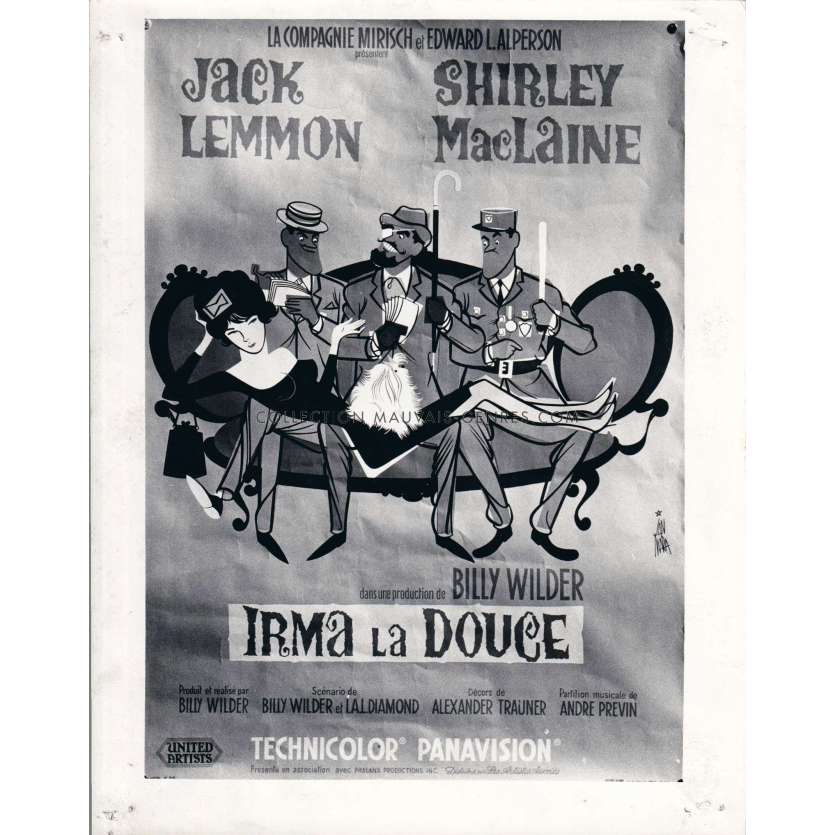 IRMA LA DOUCE U.S Movie Still N02 - 8x10 in. - 1963 - Billy Wilder, Jack Lemmon