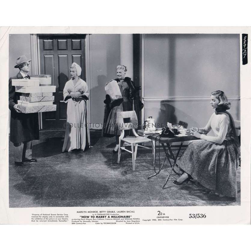 HOW TO MARRY A MILIONAIRE U.S Movie Still 889-27 - 8x10 in. - 1953 - Jean Negulesco, Marilyn Monroe
