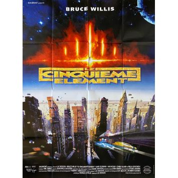LE CINQUIEME ELEMENT Affiche de film- 120x160 cm. - 1997 - Luc Besson, Bruce Willis