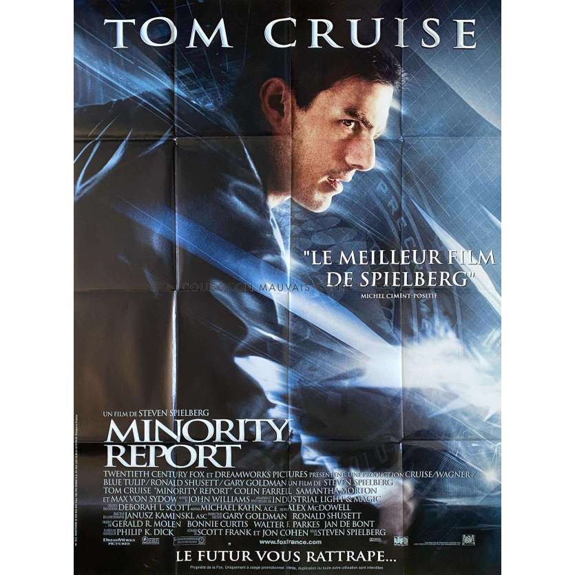 MINORITY REPORT Affiche de film- 120x160 cm. - 2002 - Steven Spielberg, Tom Cruise