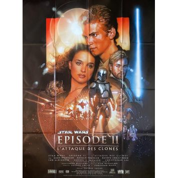 STAR WARS 2 - L'ATTAQUE DES CLONES Affiche de film- 120x160 cm. - 2002 - George Lucas, Natalie Portman