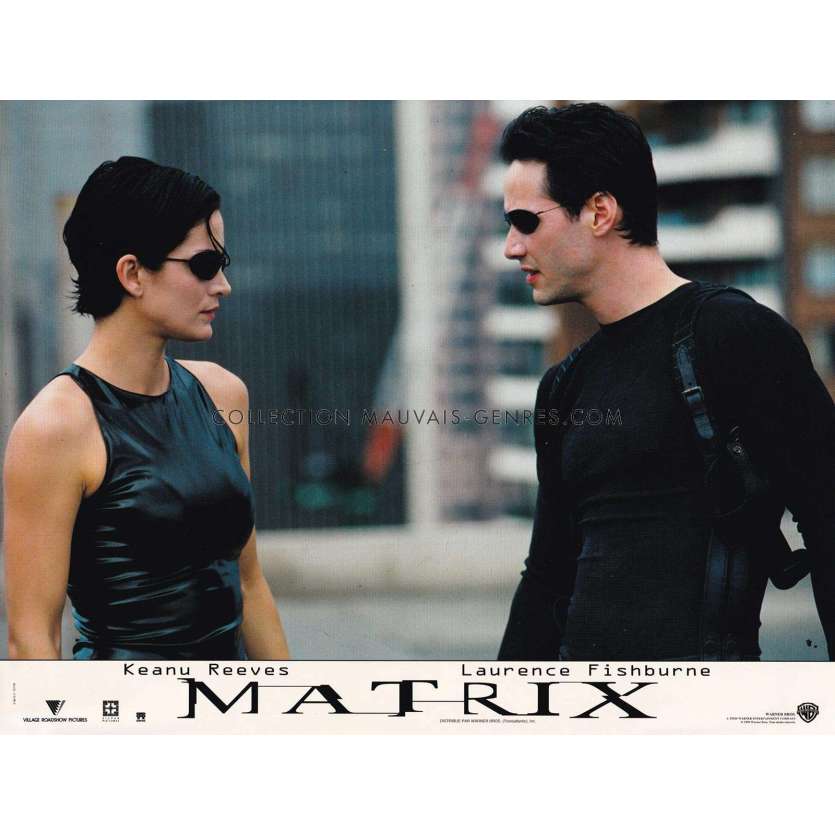 MATRIX French Lobby Card N01 - 9x12 in. - 1999 - Andy et Lana Wachowski, Keanu Reeves