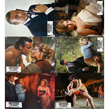 BONS BAISERS DE RUSSIE Photos de film x6 - 22x28 cm. - 1964/R1968 - Terence Young, Sean Connery
