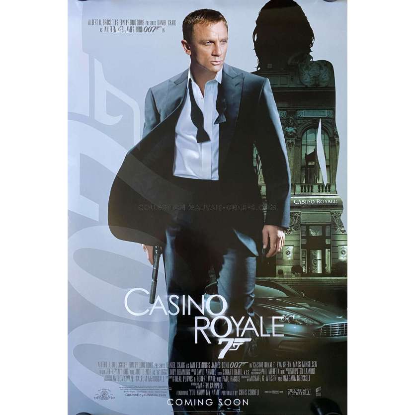 CASINO ROYALE (2006) Affiche de cinéma- 69x104 cm. - 2006 - Martin Campbell, Daniel Craig