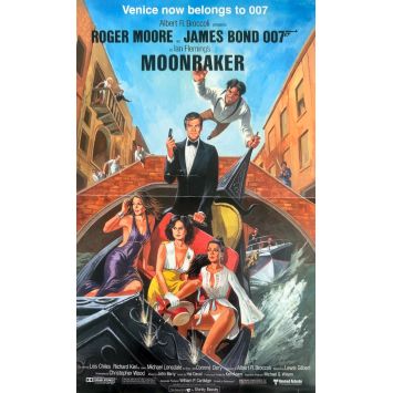 MOONRAKER Affiche de cinéma- 28x43 cm. - 1979 - James Bond, Roger Moore
