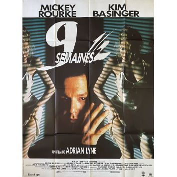9 WEEKS AND HALF French Movie Poster- 47x63 in. - 1986 - Adrian Lyne, Mickey Rourke