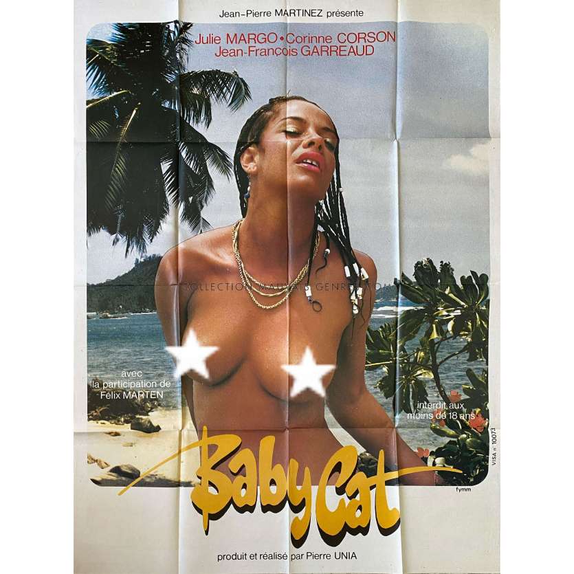 BABY CAT Affiche de cinéma- 120x160 cm. - 1983 - Pierre Unia, Julie Margot