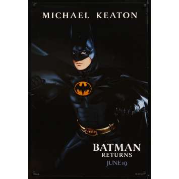 BATMAN 2 le défi Affiche Originale US '92 Tim Burton, Michael Keaton returns Movie Poster BATMAN 2 le défi Affiche Originale US '92 Tim Burton, Michael Keaton returns Movie Poster