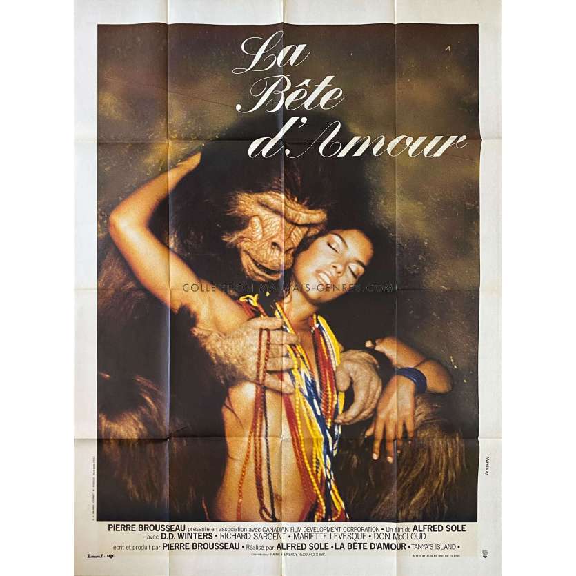 TANYA'S ISLAND French Movie Poster- 47x63 in. - 1980 - Alfred Sole, Vanity