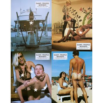 SAINT-TROPEZ INTERDIT Photos de film x4 - 22x28 cm. - 1985 - Georges Cachoux, José Bénazéraf