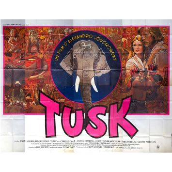 TUSK Affiche de cinéma- 400x300 cm. - 1980 - Alejandro Jodorowsky, Cyrielle Clair