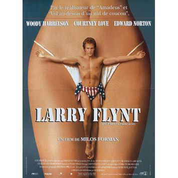 LARRY FLINT Affiche de cinéma- 40x54 cm. - 1996 - Milos Forman, Woody Harrelson
