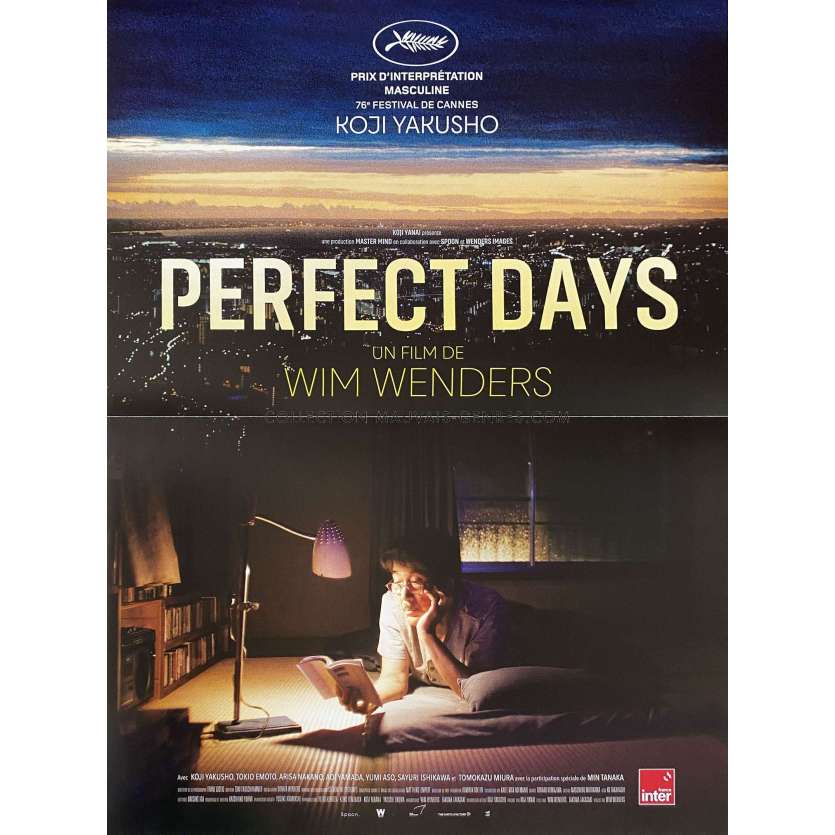PERFECT DAYS Affiche de cinéma- 40x54 cm. - 2023 - Wim Wenders, Koji Yakusho
