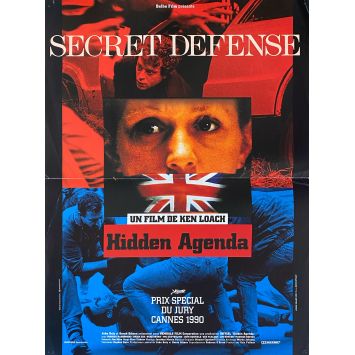 SECRET DEFENSE / HIDDEN AGENDA Affiche de cinéma- 40x54 cm. - 1990 - Ken Loach, Frances McDormand