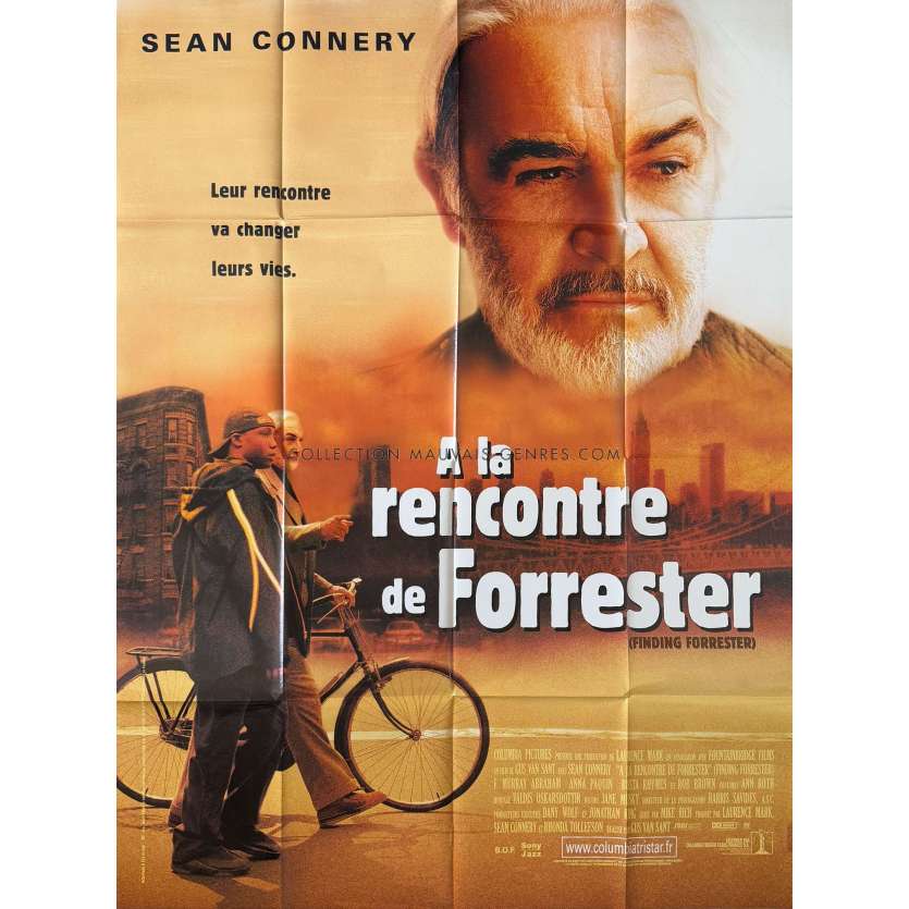 A LA RENCONTRE DE FORRESTER Affiche de cinéma- 120x160 cm. - 2000 - Gus Van Sant, Sean Connery