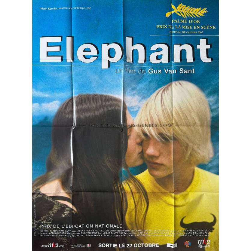 ELEPHANT Affiche de cinéma- 120x160 cm. - 2003 - Gus Van Sant, Elias McConnell