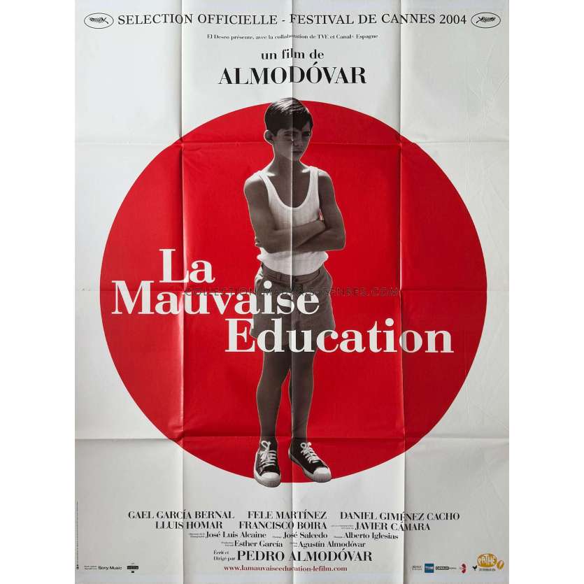BAD EDUCATION French Movie Poster- 47x63 in. - 2004 - Pedro Almodovar, Gael Garcia Bernal
