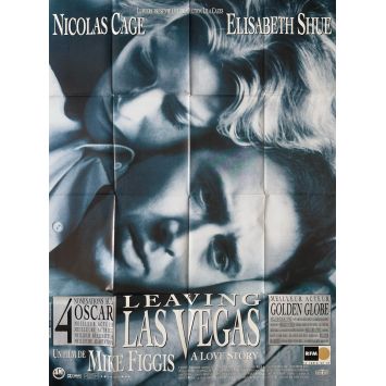 LEAVING LAS VEGAS Affiche de cinéma- 120x160 cm. - 1995 - Mike Figgis, Nicolas Cage