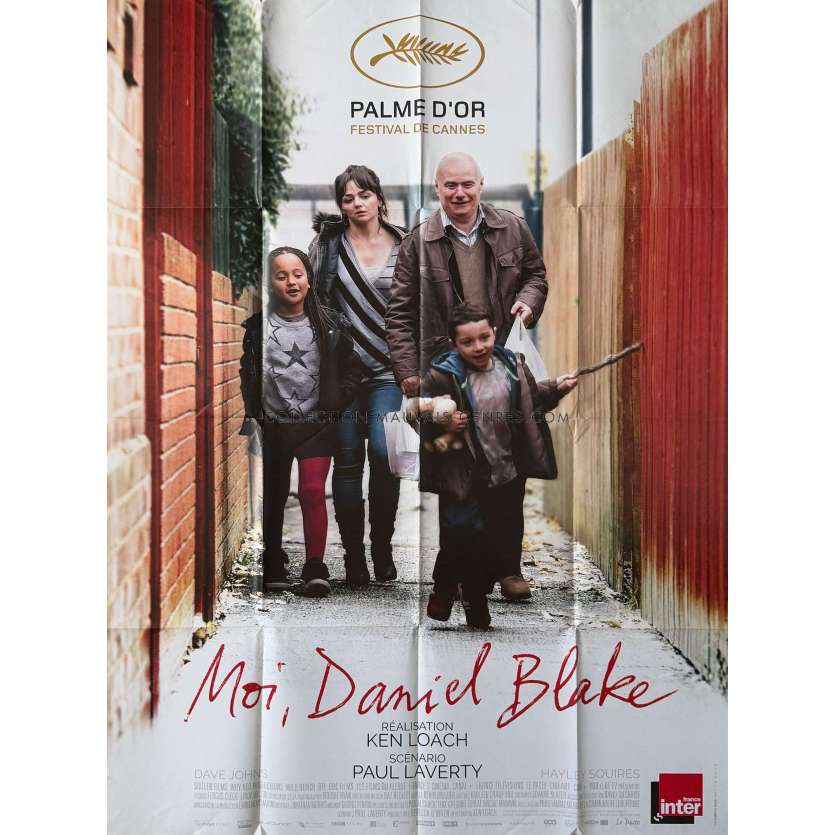 MOI DANIEL BLAKE Affiche de cinéma- 120x160 cm. - 2016 - Ken Loach, Dave Johns