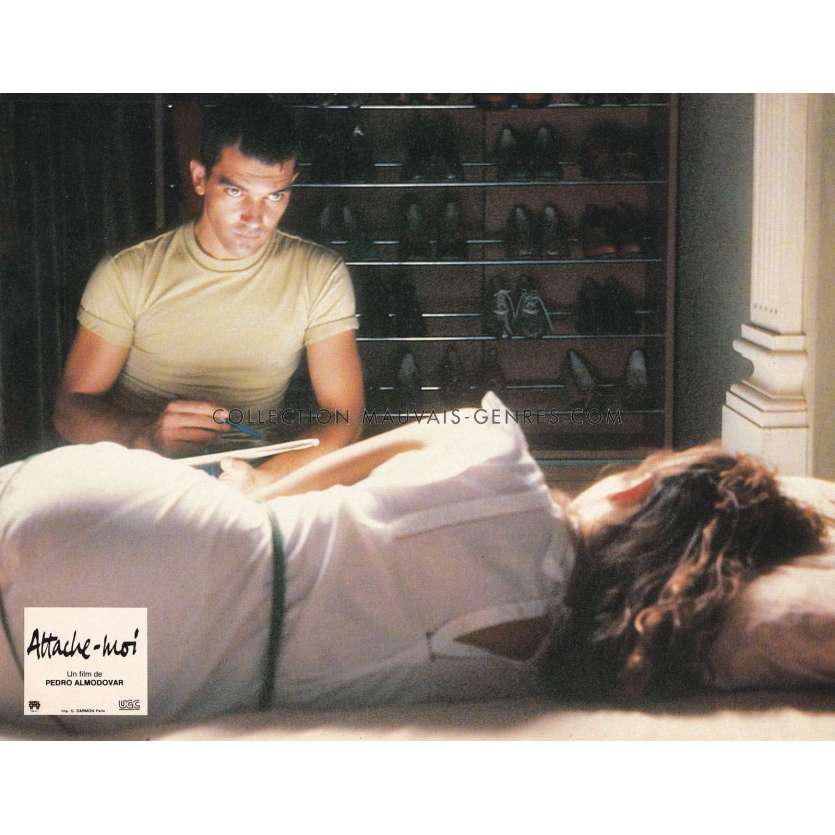 TIED ME UP! TIED ME DOWN! French Lobby Card N02 - 9x12 in. - 1989 - Pedro Almodovar, Victoria Abril