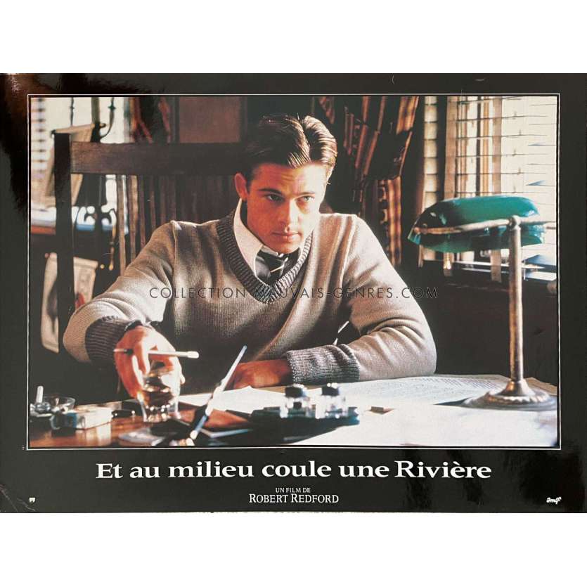 ET AU MILIEU COULE UNE RIVIERE Photo de film N01 - 30x40 cm. - 1992 - Robert Redford, Brad Pitt