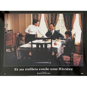 ET AU MILIEU COULE UNE RIVIERE Photo de film N04 - 30x40 cm. - 1992 - Robert Redford, Brad Pitt