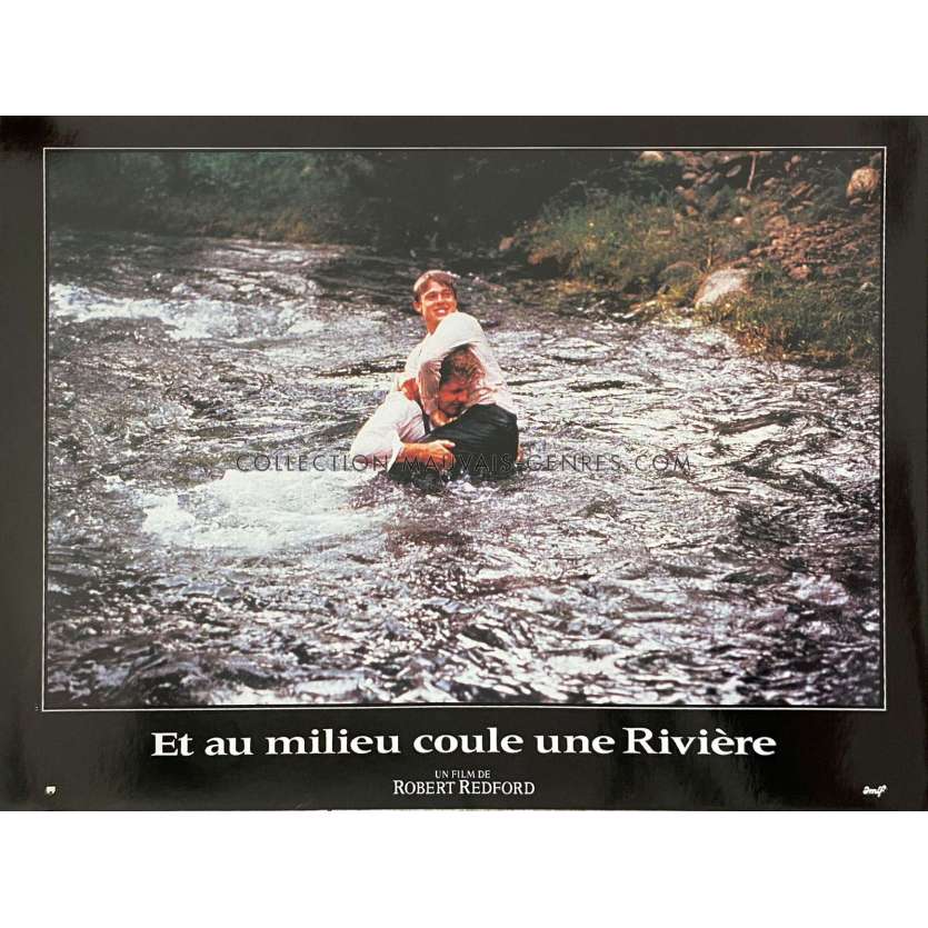 ET AU MILIEU COULE UNE RIVIERE Photo de film N05 - 30x40 cm. - 1992 - Robert Redford, Brad Pitt
