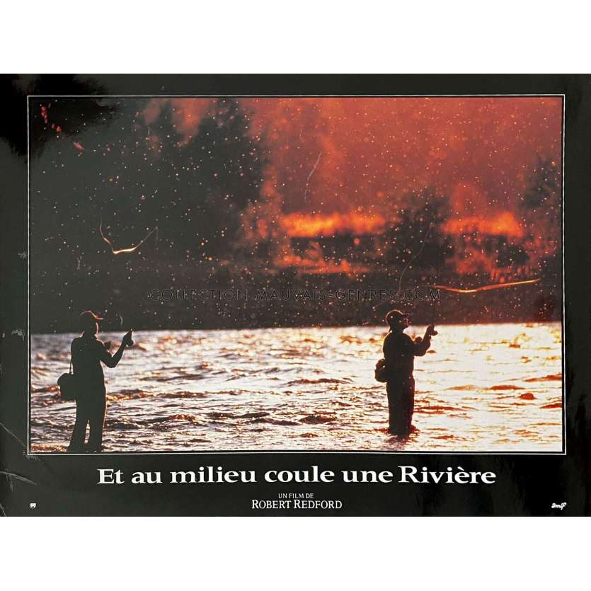 ET AU MILIEU COULE UNE RIVIERE Photo de film N06 - 30x40 cm. - 1992 - Robert Redford, Brad Pitt