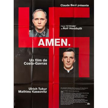 AMEN Affiche de cinéma- 120x160 cm. - 2002 - Costa Gavras, Mathieu Kassovitz